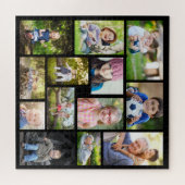 Erstellen Sie Ihre eigene Multi-Foto Collage Black Puzzle (Horizontal)