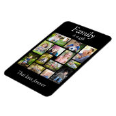 Erstellen Sie Ihre eigene Multi-FotoCollage Schwar Magnet (Linke Seite)