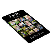 Erstellen Sie Ihre eigene Multi-FotoCollage Schwar Magnet (Rechte Seite)