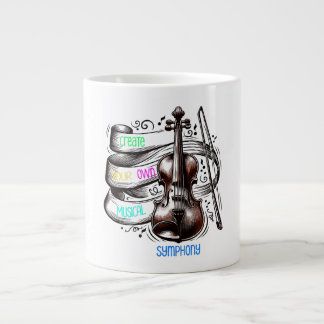 Erstellen Sie Ihre eigene musikalische Sinfonie Jumbo-Tasse
