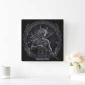 Erstellen Sie Ihre eigene mystische Astrologie Sch Quadratische Wanduhr (Zuhause)