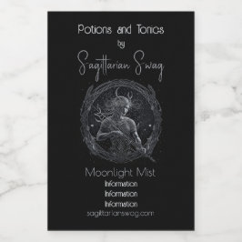 Erstellen Sie Ihre eigene mystische Astrologie Sch Weinetikett