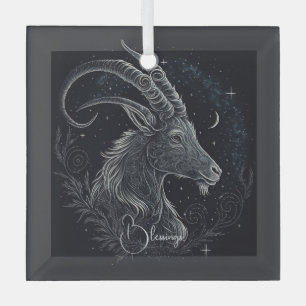 Erstellen Sie Ihre eigene mystische Astrologie Ste Ornament Aus Glas