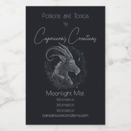 Erstellen Sie Ihre eigene mystische Astrologie Ste Weinetikett