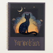 Erstellen Sie Ihre eigene mystische Black Cat-Silh Planer (Vorderseite)