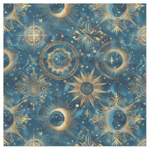 Erstellen Sie Ihre eigene mystische Blue & Gold Ce Stoff