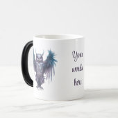 Erstellen Sie Ihre eigene mystische Lila Eule Verwandlungstasse (Vorderseite Links)