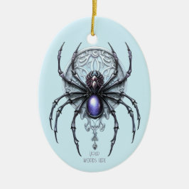 Erstellen Sie Ihre eigene mystische Lila Spinne Keramik Ornament