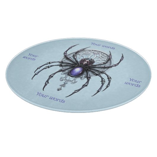 Erstellen Sie Ihre eigene mystische Lila Spinne Schneidebrett (Ecke)
