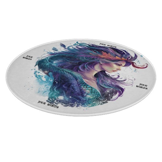 Erstellen Sie Ihre eigene mystische Mermaid Schneidebrett (Ecke)