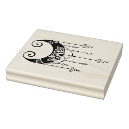 Erstellen Sie Ihre eigene mystische Mondlandung-Si Gummistempel