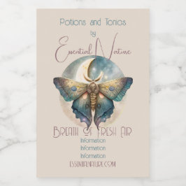 Erstellen Sie Ihre eigene mystische Mondmotte Lebensmitteletikett