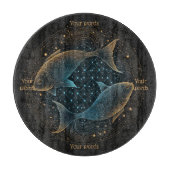 Erstellen Sie Ihre eigene mystische Pisces Glass A Schneidebrett (Vorderseite)