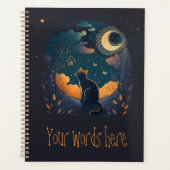 Erstellen Sie Ihre eigene mystische schwarze Katze Planer (Vorderseite)