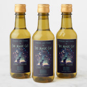 Erstellen Sie Ihre eigene mystische Schwarze Katze Weinetikett (Flaschen)