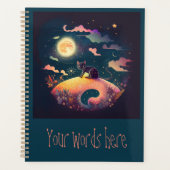 Erstellen Sie Ihre eigene mystische Schwarzkatzenl Planer (Vorderseite)