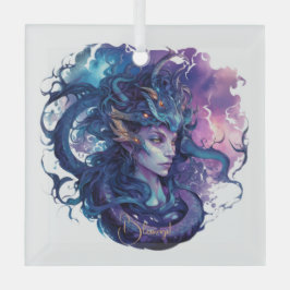 Erstellen Sie Ihre eigene mythische Medusa Gorgon Ornament Aus Glas
