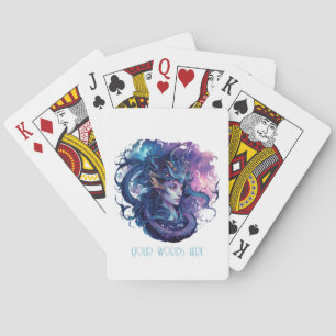 Erstellen Sie Ihre eigene mythische Medusa Gorgon Spielkarten