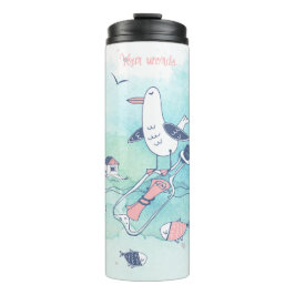 Erstellen Sie Ihre eigene Nachricht in einer Flasc Thermosbecher