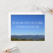 Erstellen Sie Ihre eigene Nachricht Landschaftlich Karte (Vorderseite/Rückseite Beispiel)