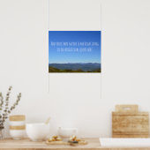 Erstellen Sie Ihre eigene Nachricht Landschaftlich Poster (Küche)