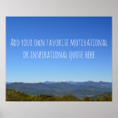 Erstellen Sie Ihre eigene Nachricht Landschaftlich Poster (Vorne)