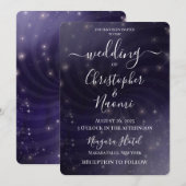 Erstellen Sie Ihre eigene - nächtlicher Sky Swirt Einladung (Vorne/Hinten)