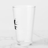 Erstellen Sie Ihre eigene Name Monogram Beer Glas (Links)