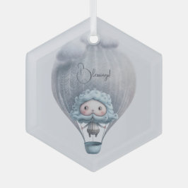 Erstellen Sie Ihre eigene Niedliche Alberne Heißlu Ornament Aus Glas