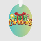 Erstellen Sie Ihre eigene Niedliche Hundeschablone Ornament (Rückseite)