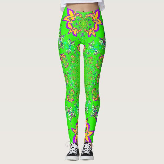 Erstellen Sie Ihre eigene niedliche Liebe Blumenmu Leggings (Vorderseite)