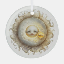 Erstellen Sie Ihre eigene Niedliche Sonne & Mond Ornament Aus Glas