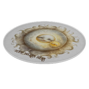 Erstellen Sie Ihre eigene Niedliche Sonne & Mond Schneidebrett