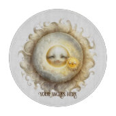 Erstellen Sie Ihre eigene Niedliche Sonne & Mond Schneidebrett (Vorderseite)