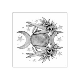 Erstellen Sie Ihre eigene Niedliche Triple Moon Go Gummistempel