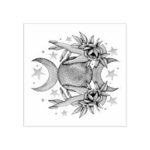 Erstellen Sie Ihre eigene Niedliche Triple Moon Go Gummistempel