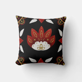 Erstellen Sie Ihre eigene Nordic Red & Gold Folk A Kissen
