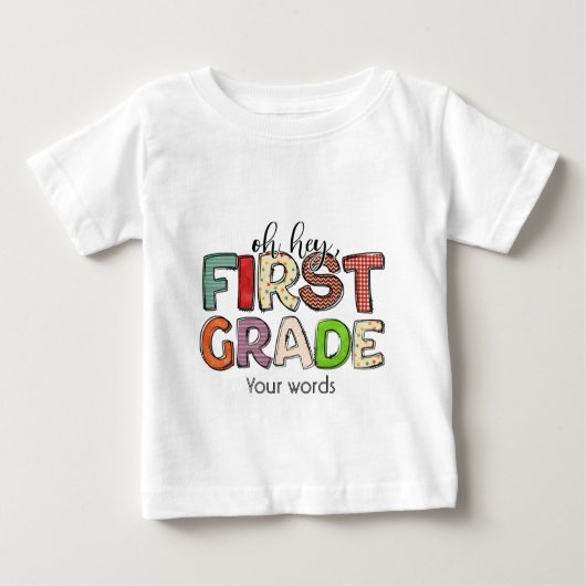 Erstellen Sie Ihre eigene Oh, Hey erste Note Baby T-shirt (Vorderseite)