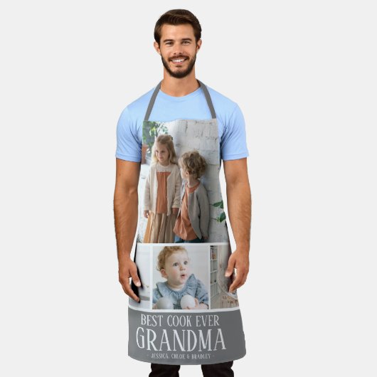 Erstellen Sie Ihre eigene Oma Best Cook Ever Foto Schürze (Getragen)