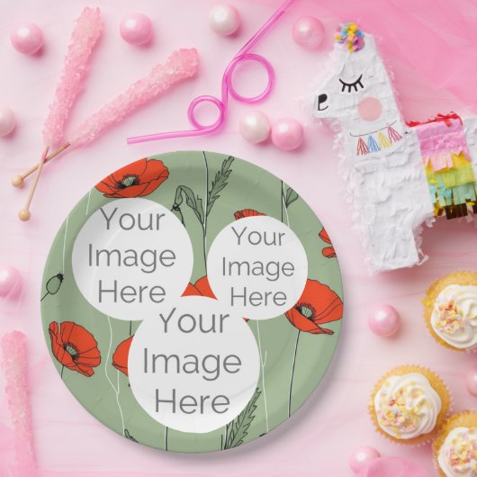 Erstellen Sie Ihre eigene Papiervorlage für das Fo Pappteller (Party)