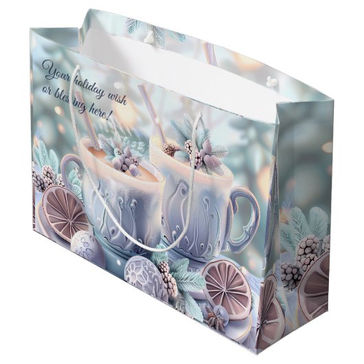 Erstellen Sie Ihre eigene Pasta Weihnachtscreme Große Geschenktüte (Rückseite Schrägansicht)