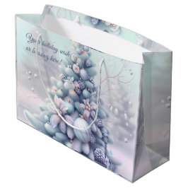 Erstellen Sie Ihre eigene Pastel Poinsettias Weihn Große Geschenktüte