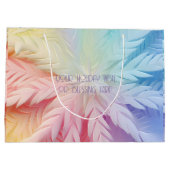 Erstellen Sie Ihre eigene Pastell Rainbow Weihnach Große Geschenktüte (Rückseite)