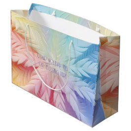 Erstellen Sie Ihre eigene Pastell Rainbow Weihnach Große Geschenktüte