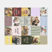 Erstellen Sie Ihre eigene Patchwork-Fotocollage mi Fleecedecke (Vorderseite (Horizontal))