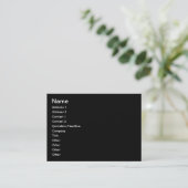 ERSTELLEN SIE IHRE EIGENE - PERSONALISIEREN SIE DI VISITENKARTE (Stehend Vorderseite)