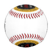 Erstellen Sie Ihre eigene - Personalisiert, marken Baseball (Rückseite)