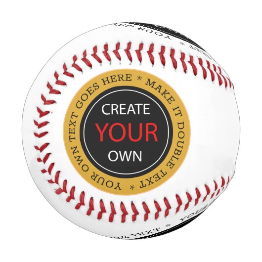 Erstellen Sie Ihre eigene - Personalisiert, marken Baseball (Vorderseite Links)