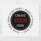 Erstellen Sie Ihre eigene - Personalisiert, marken Bierflaschenetikett (Einzelnes Label)