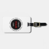 Erstellen Sie Ihre eigene - Personalisiert, marken Gepäckanhänger (Vorderseite horizontal)